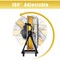 Edendirect 24in 3 Speeds High Velocity Internal Oscillating Barrel Floor Fan Yellow with 1/4 IR-FAN7807 - alternate 5
